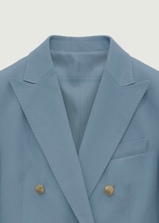 Numero 126: Saint Double Breasted Blazer (Seaside Blue)