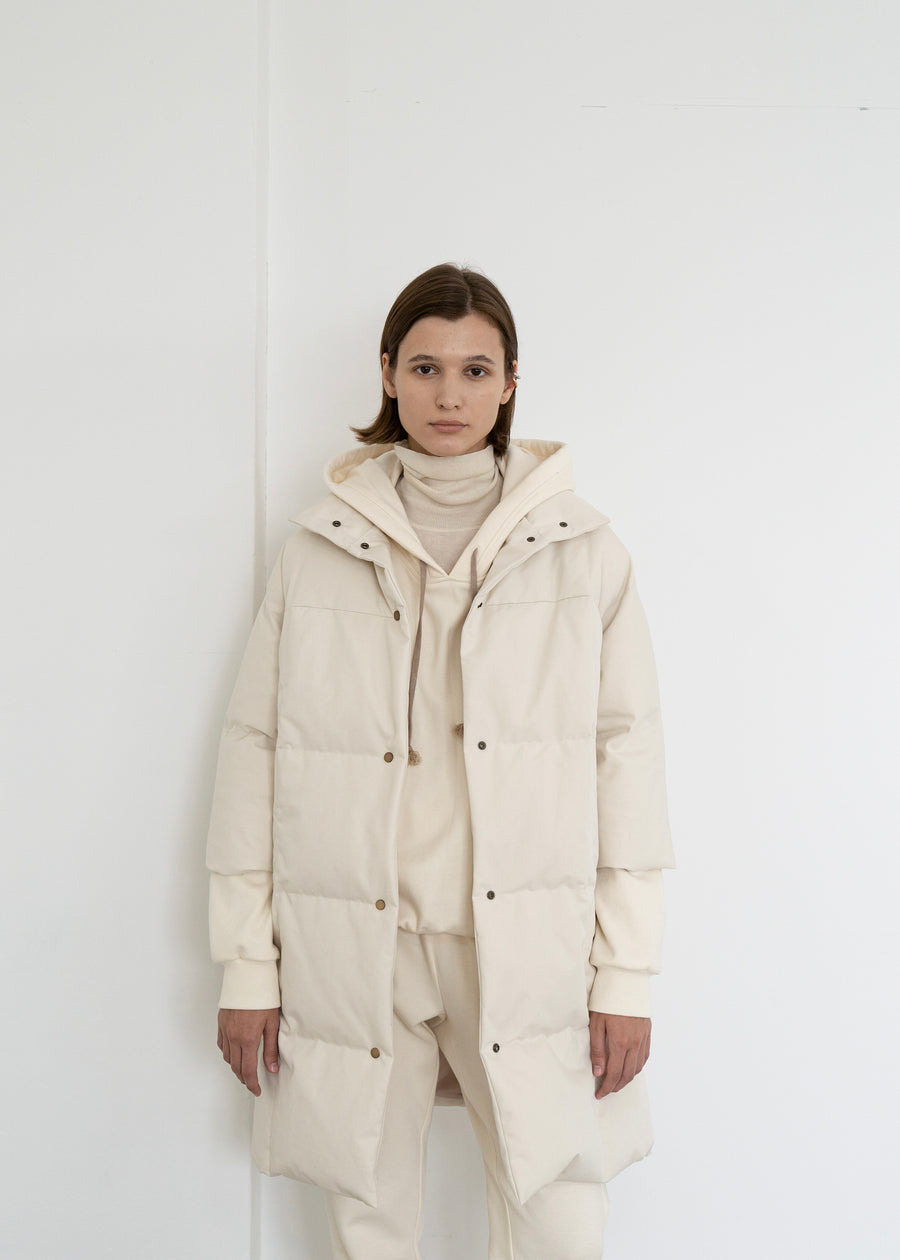 Covent quilted Down coat | LEHA