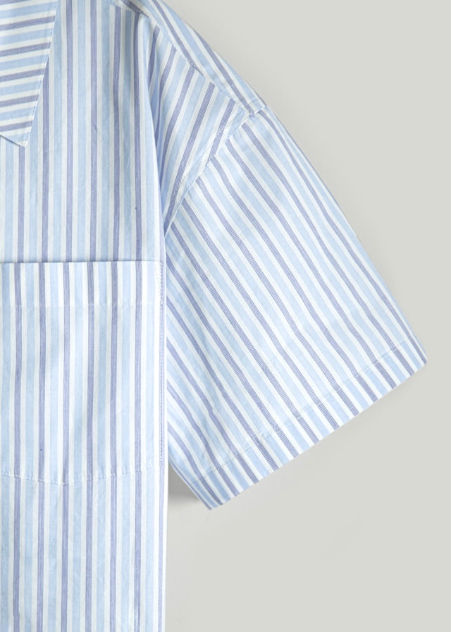 Half-sleeves Shirt (Stripe)
