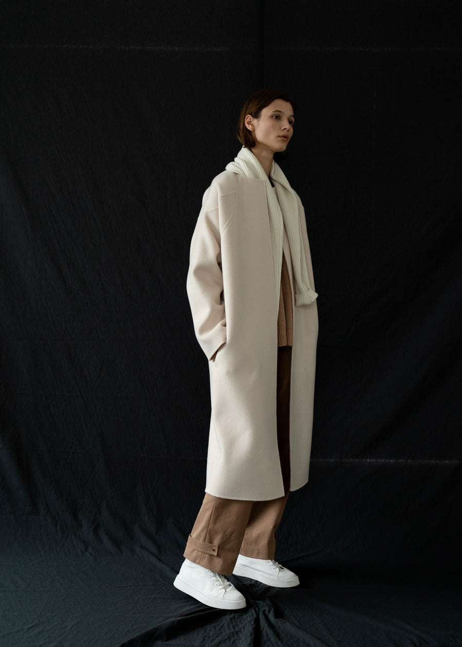 MAYFAIR WOOL COAT &  MUFFLER |  LEHA