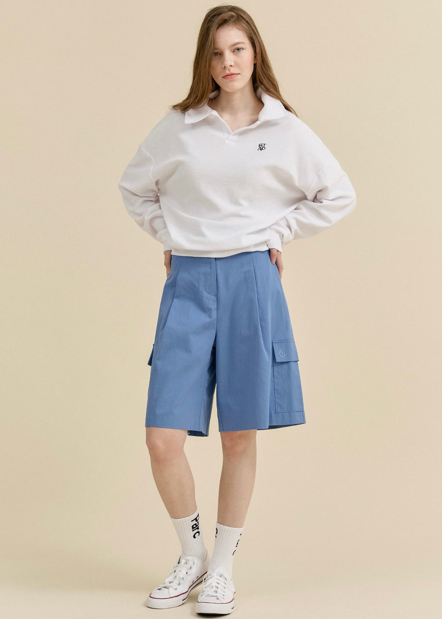 [STUDIO & PARC] Porquerolles Terry Longsleeve Shirt -White