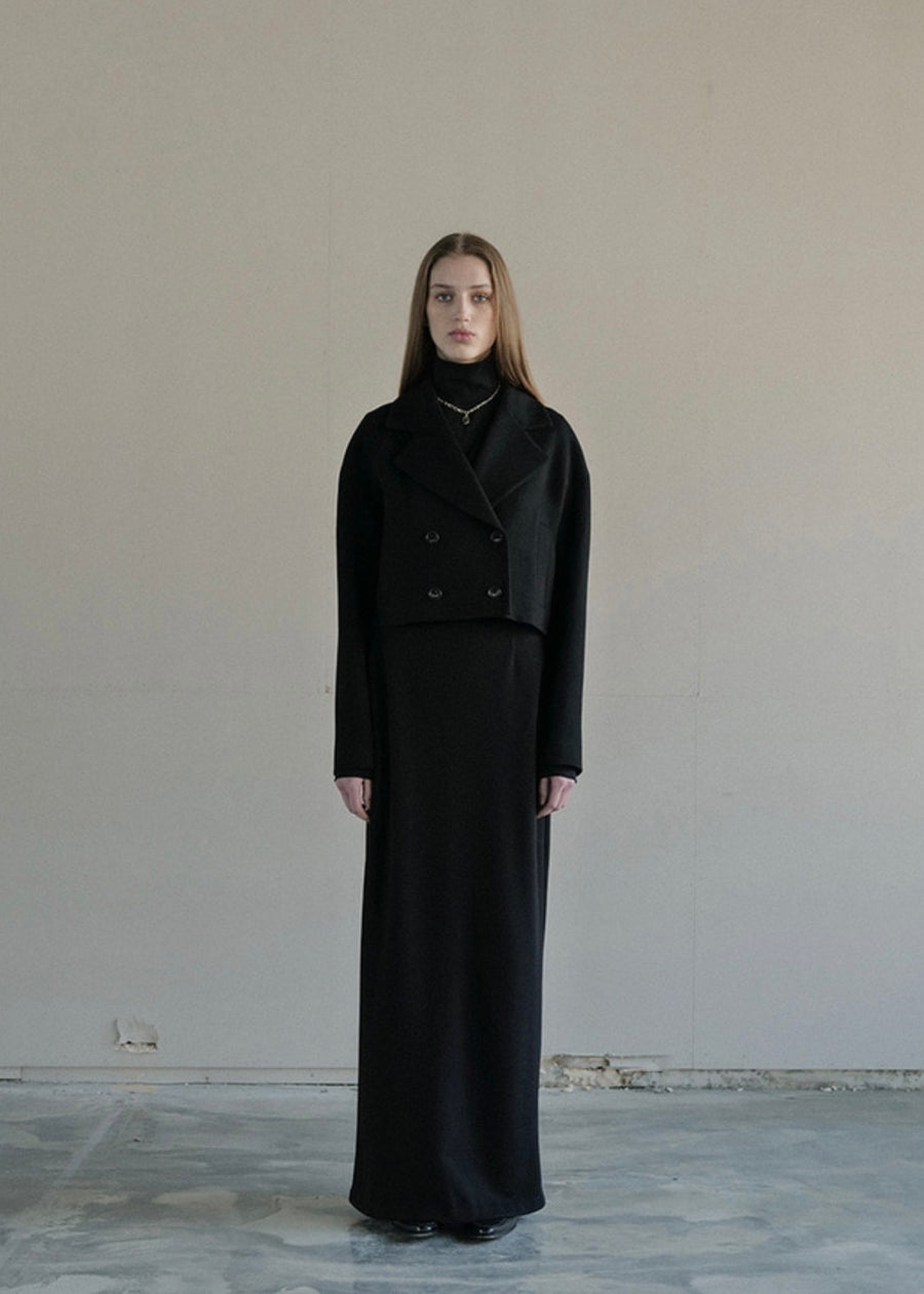 [LEHA] TATE CROPPED JACKET - BLACK