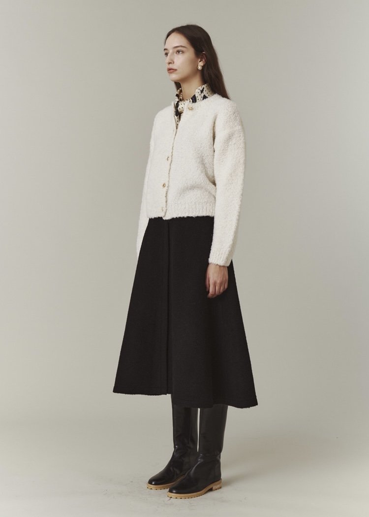 [Re-stock] Belle Boucle Cardigan (Ivory)