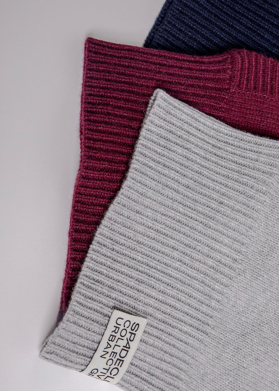 Recycling Cashmere Balaclava (Burgandy)