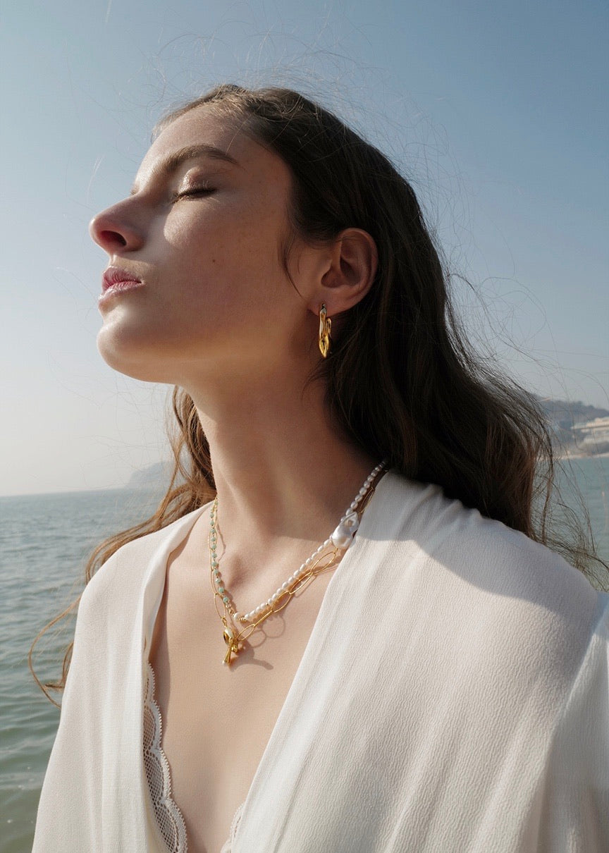 BEADS PEARL CHOKER | S_S.IL