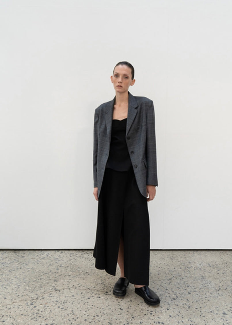 New chris wool skirt (Black)