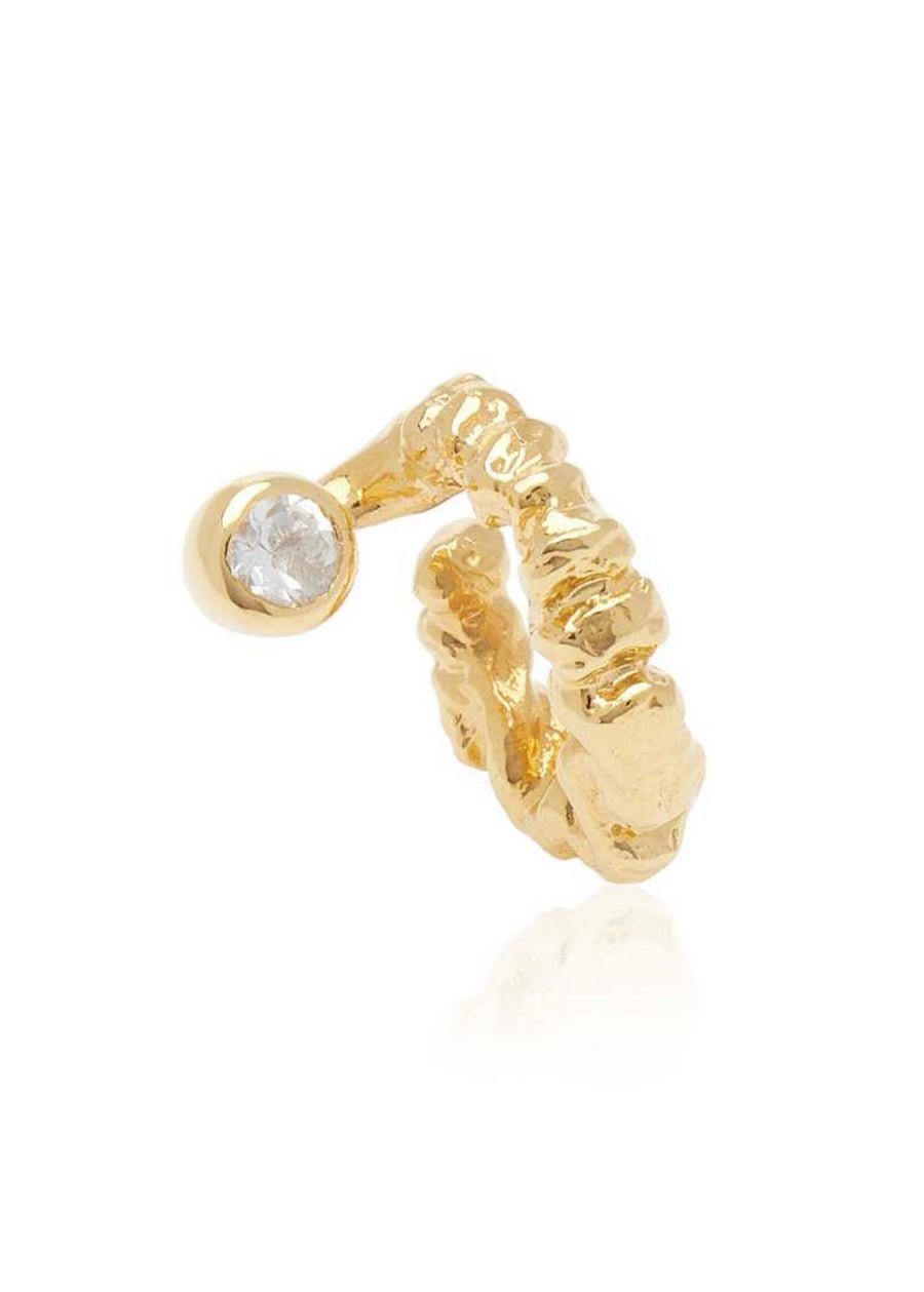 [ISABELLA ETOU] Crush Sterling Gold Topaz Earcuff