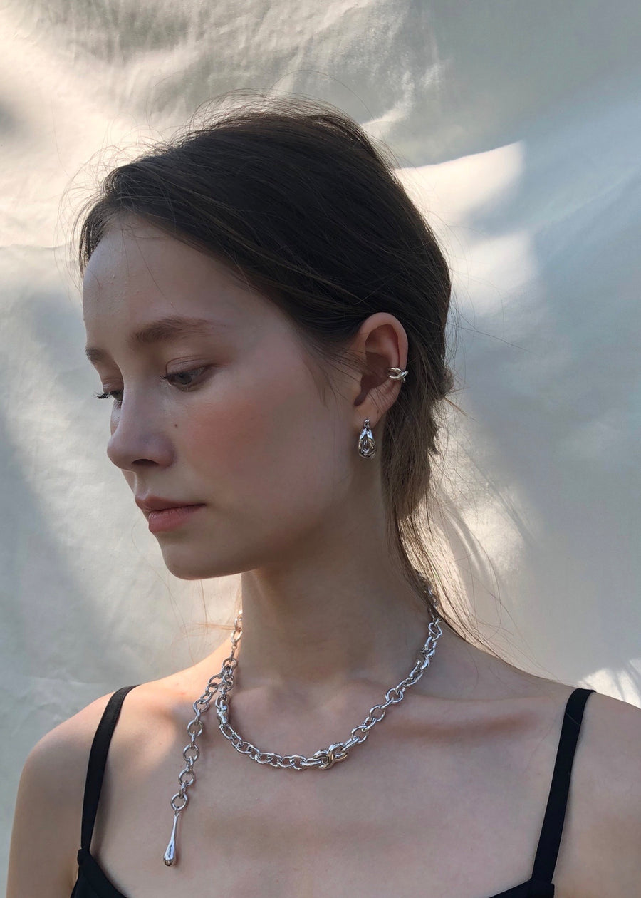 Twist Bold E_Small SILVER | S_S.IL