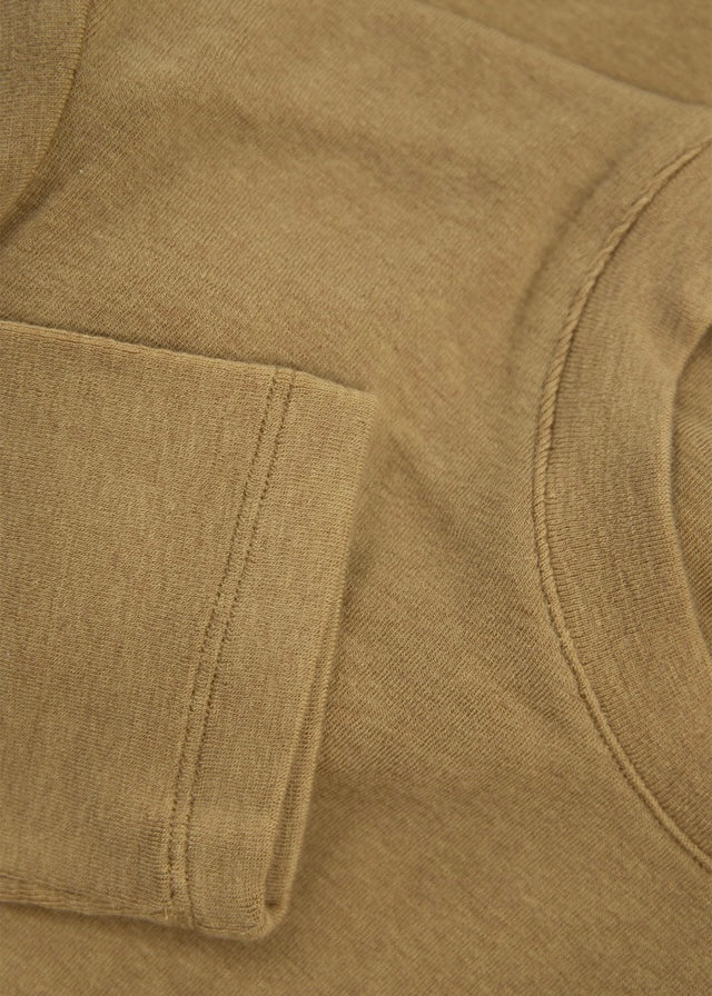 [Re-stock] Wool Blended Jersey Top (camel)