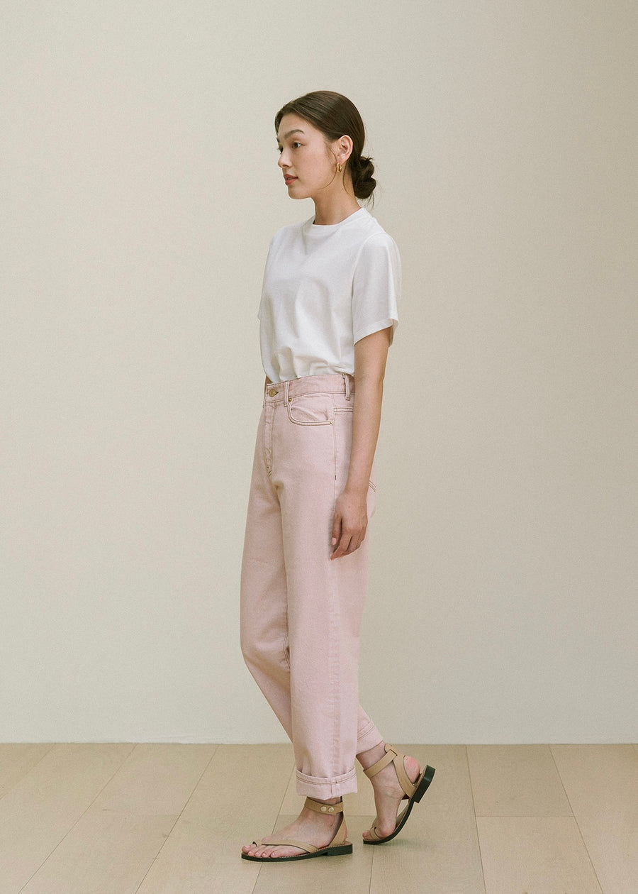 Daisy Denim Pants (Posy pink)