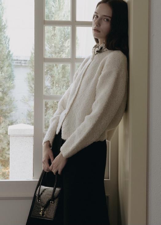[Re-stock] Belle Boucle Cardigan (Ivory)