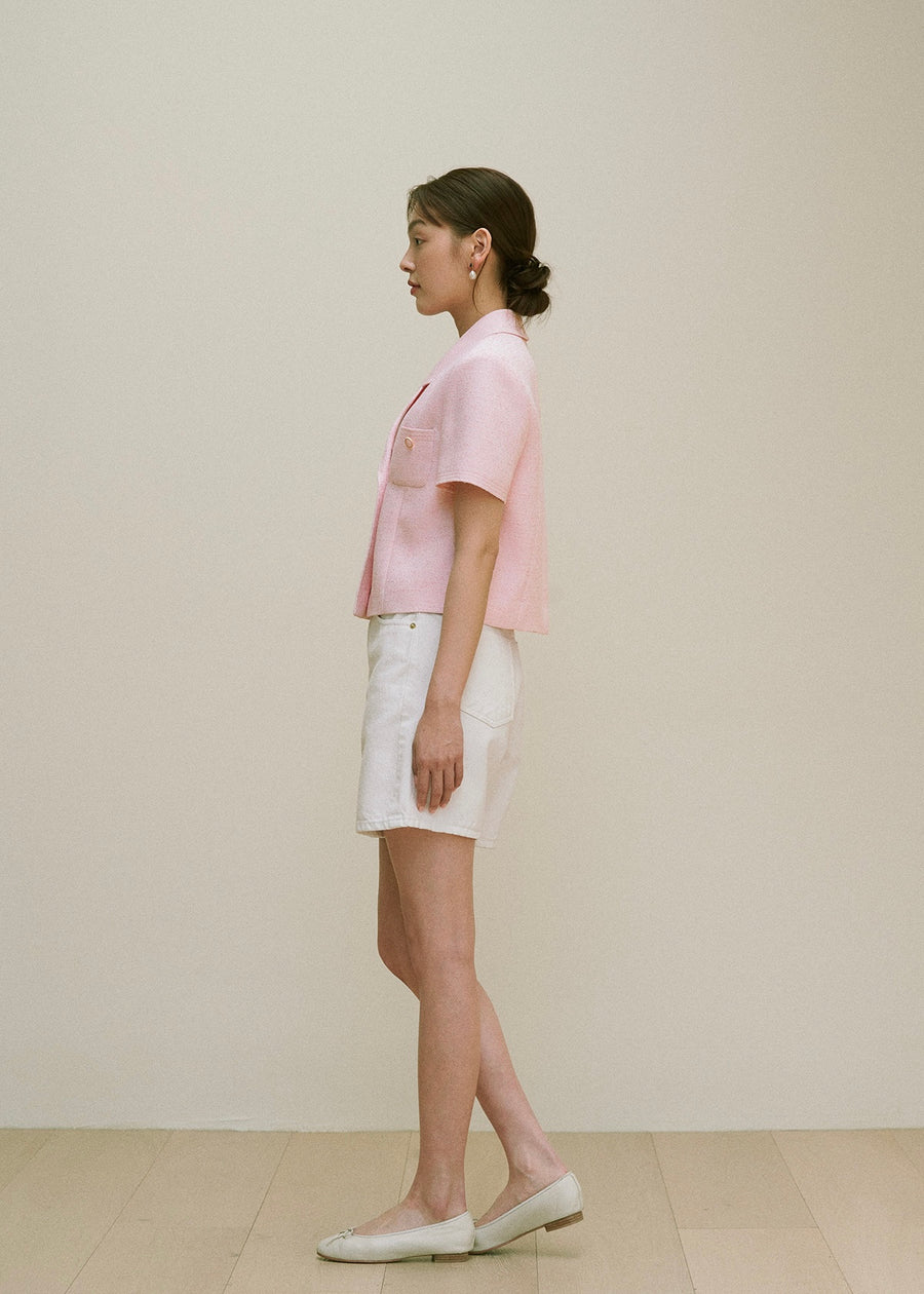 Numero 130: Diana Tweed Jacket  (Blossom Pink)
