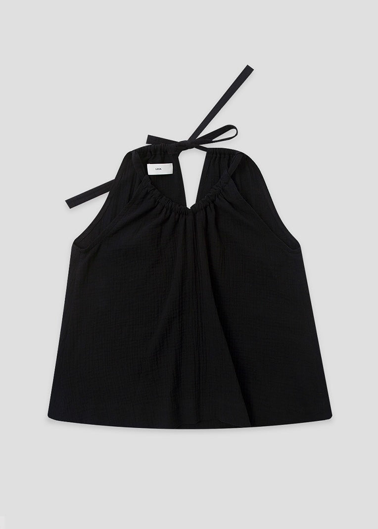 Emily halter neck top (Black)