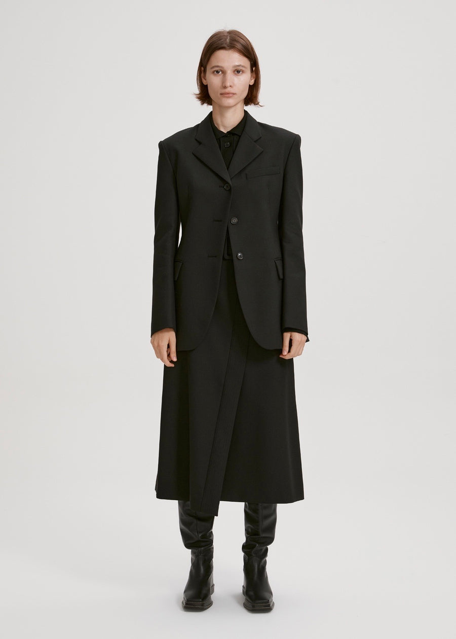 BELTED WOOL SKIRT | RECTO