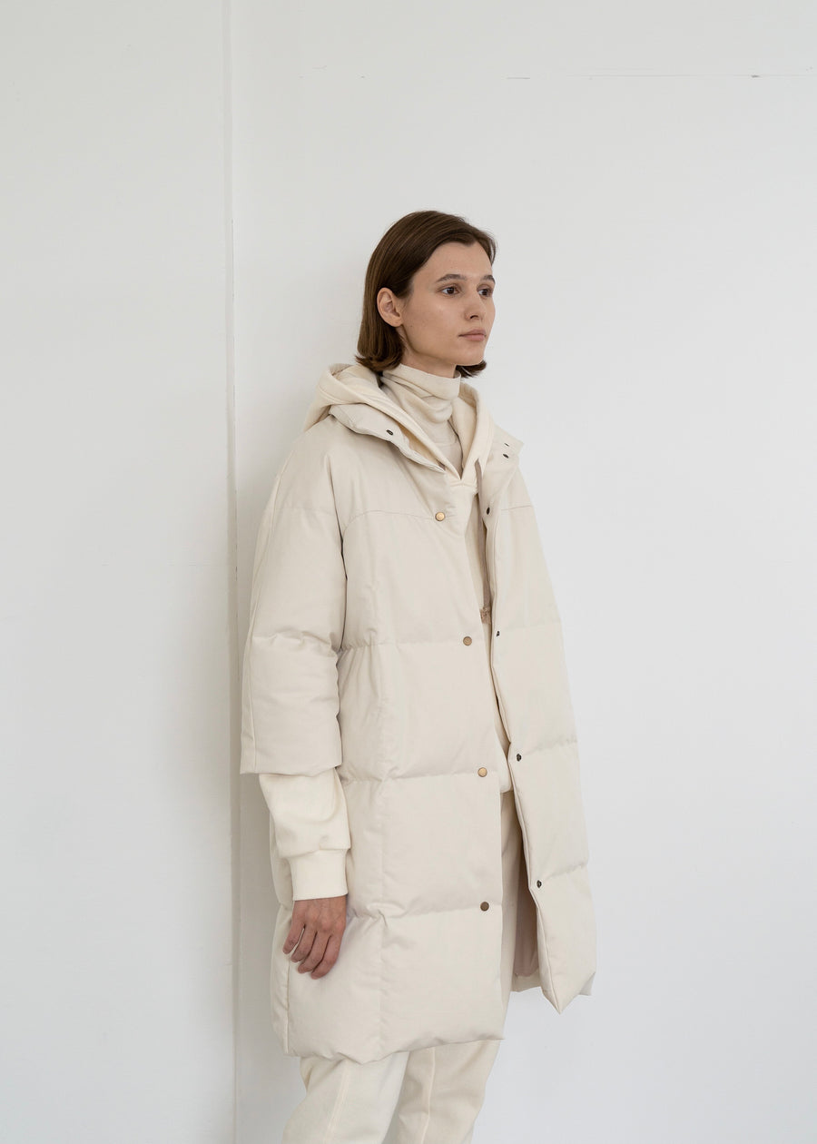 Covent quilted Down coat | LEHA