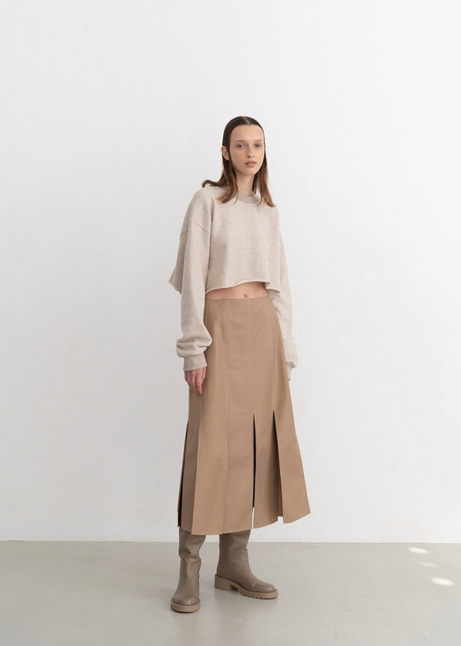 Cropped sweatshirt (Oatmeal)