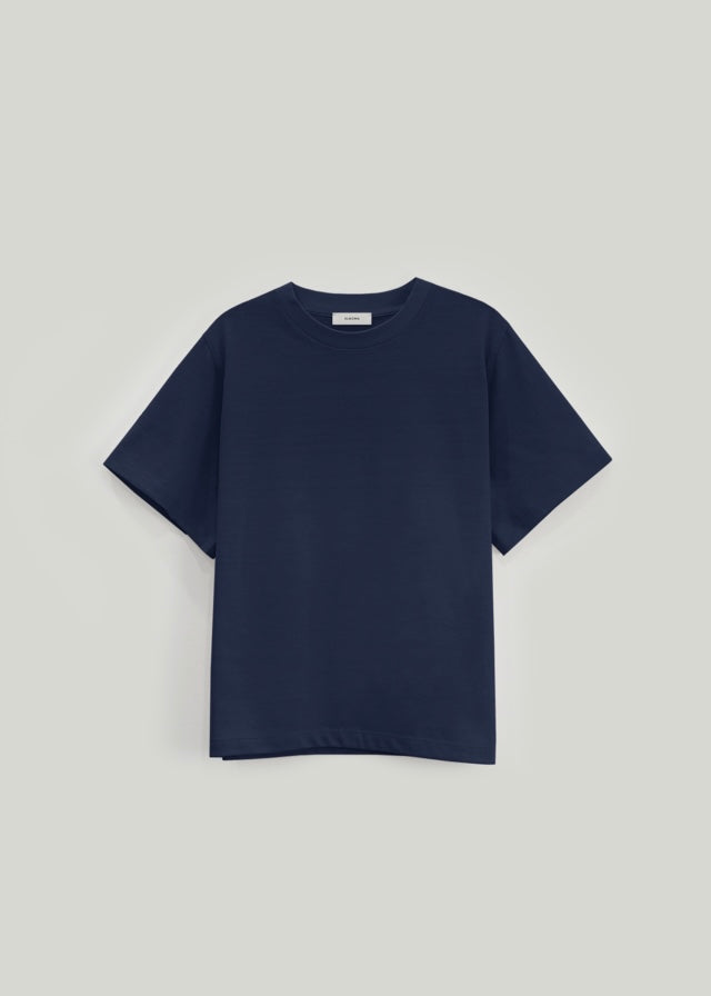 Crown neck T-shirt (Navy)