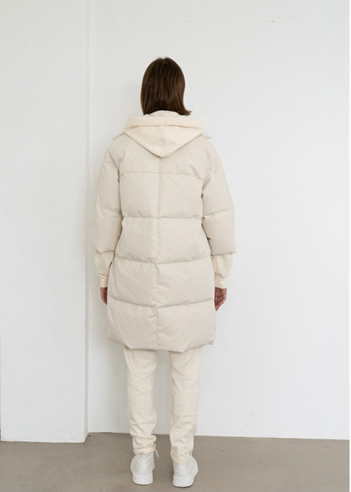 Covent quilted Down coat | LEHA