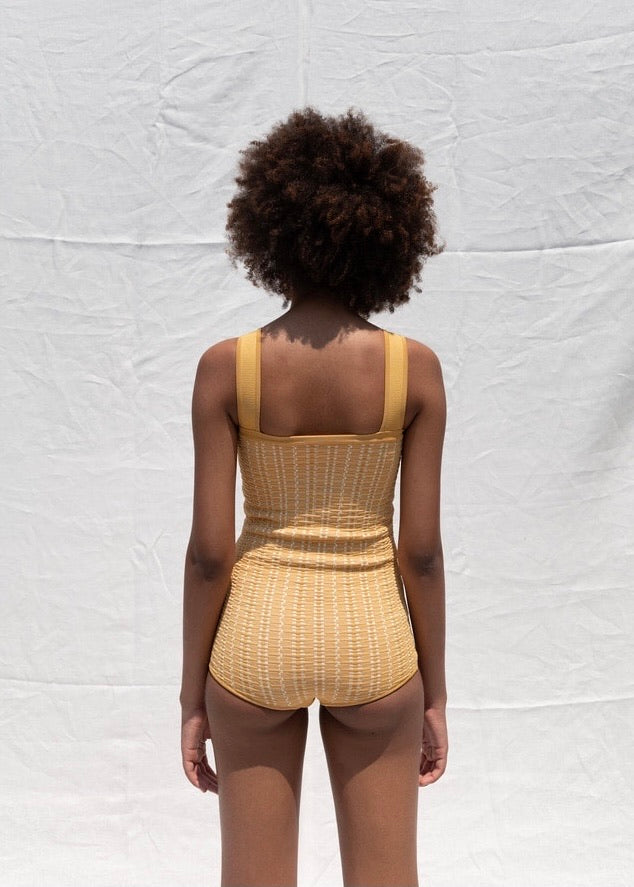 JACQUARD KNIT SWIM-SUIT | MISSING YOU ALREADY