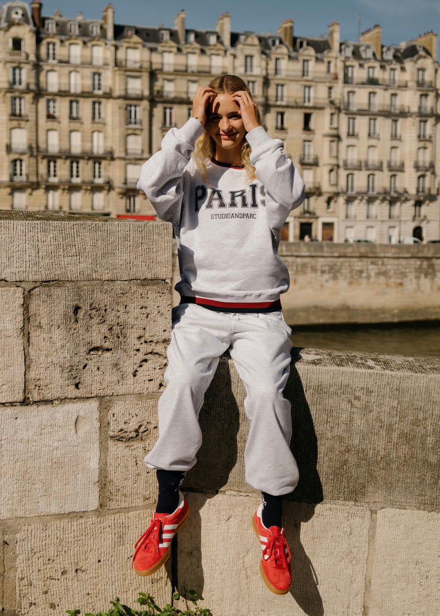 [STUDIO & PARC] Plantee Pants Jogger - Melange white