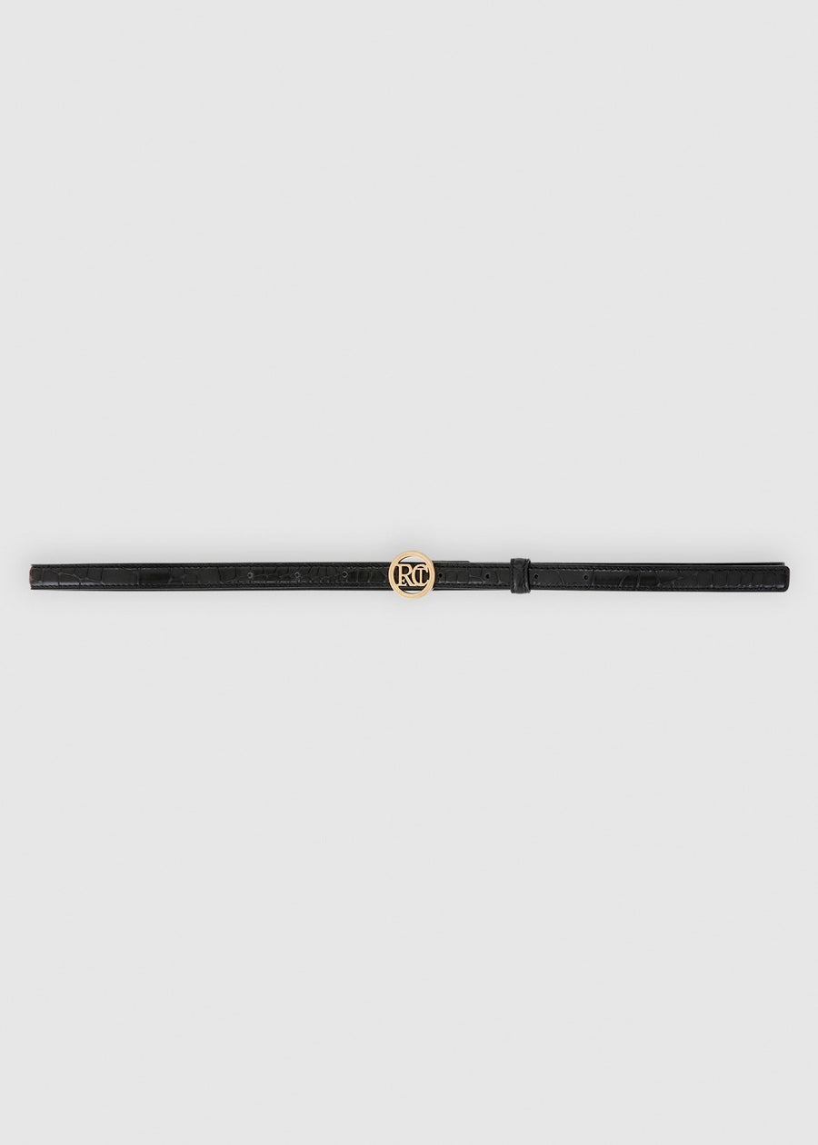 SIGNATURE LOGO LEATHER BELT | RECTO.