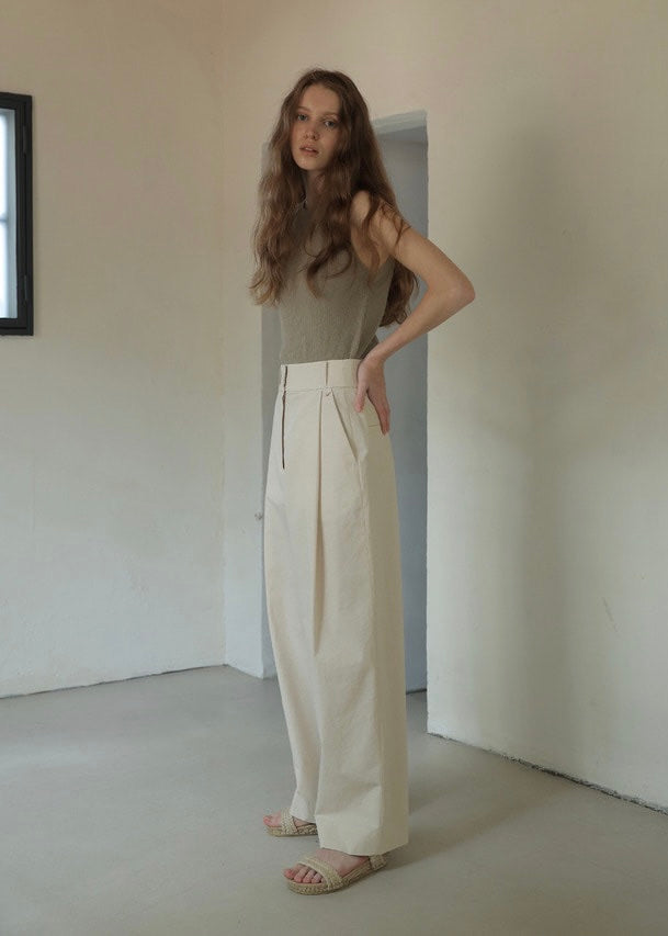 Ribbed Knit Top (Vintage Khaki)