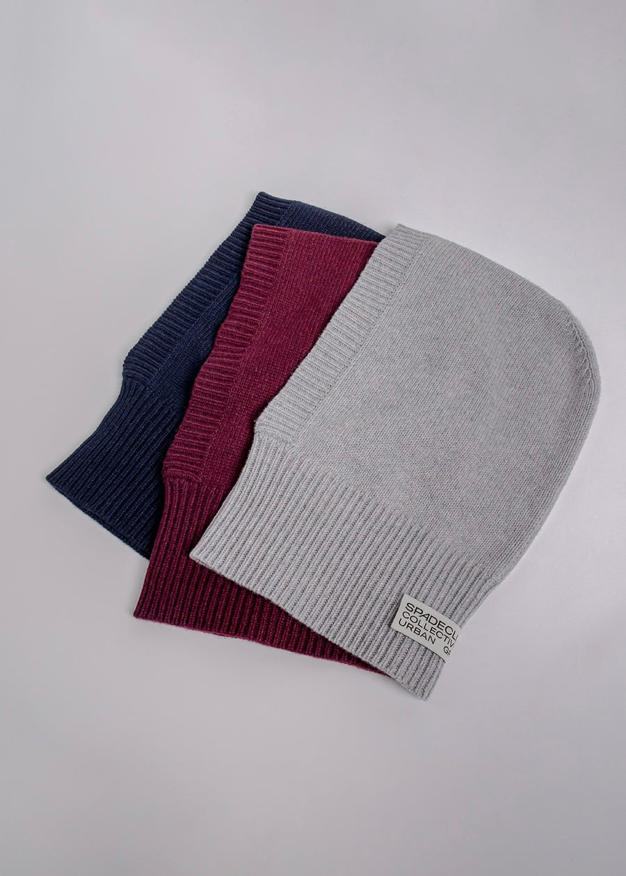 Recycling Cashmere Balaclava (Burgandy)