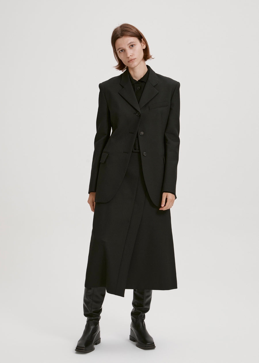 BELTED WOOL SKIRT | RECTO