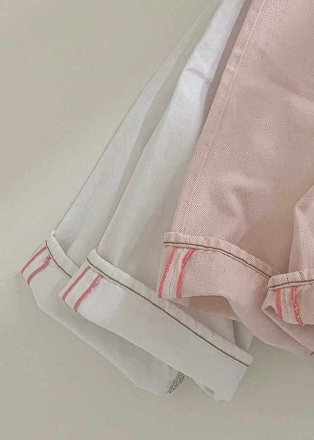 Daisy Denim Pants (Posy pink)