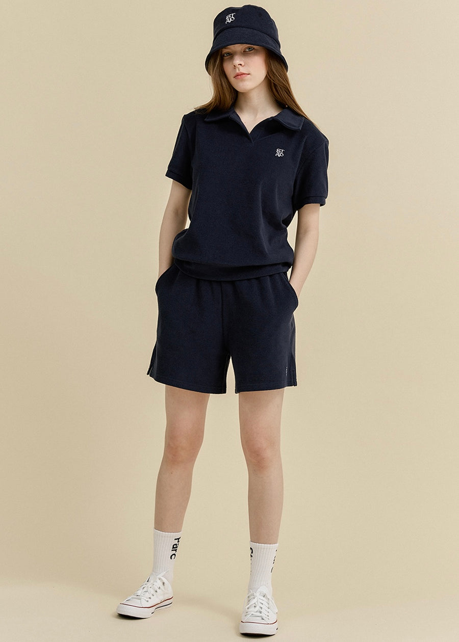 [STUDIO & PARC] Set 10% off | Bacatel Terry T-shirt & Short Pants -Navy
