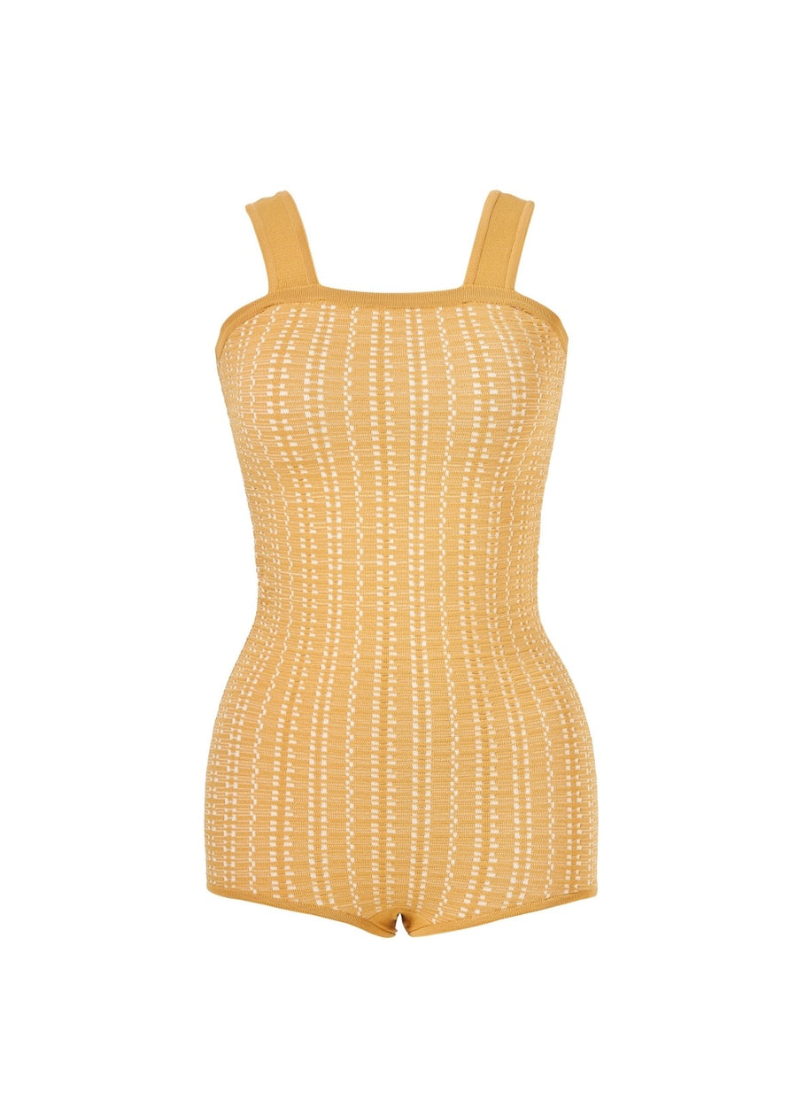 JACQUARD KNIT SWIM-SUIT | MISSING YOU ALREADY