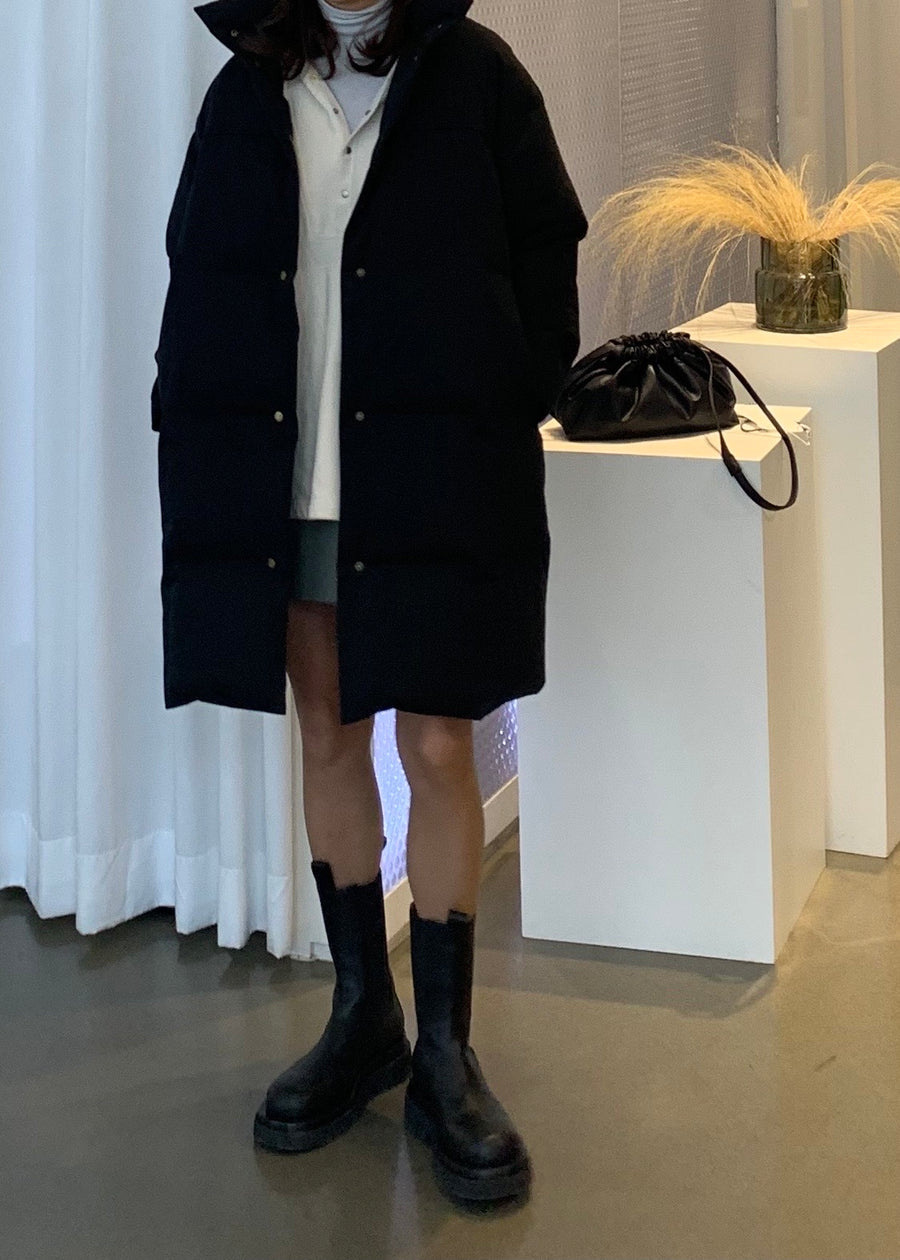 Covent quilted Down coat | LEHA