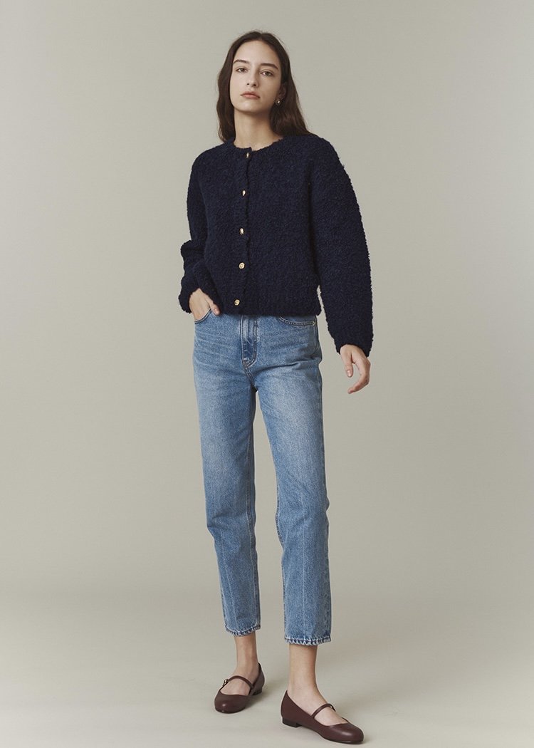 [Re-stock] Belle Boucle Cardigan (Navy)