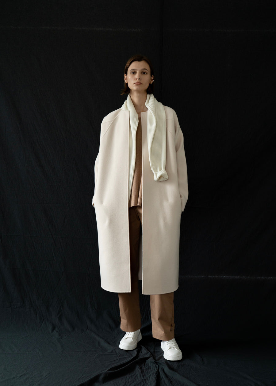 MAYFAIR WOOL COAT &  MUFFLER |  LEHA