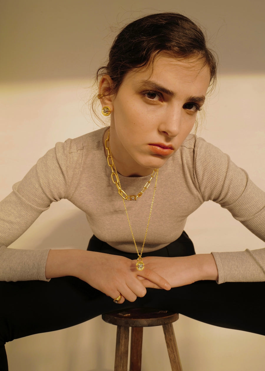 Lock Choker Gold | S_S.IL