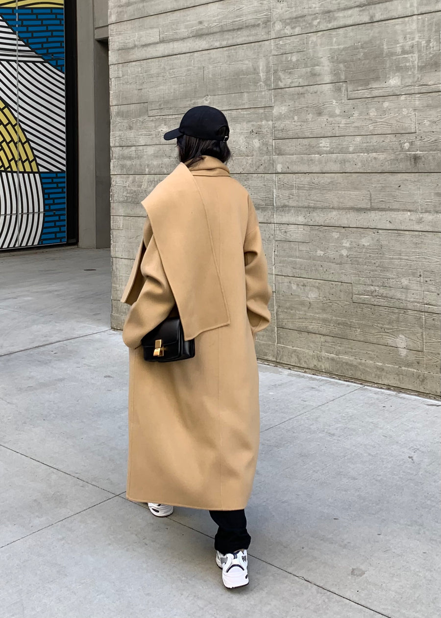MAYFAIR WOOL COAT &  MUFFLER |  LEHA