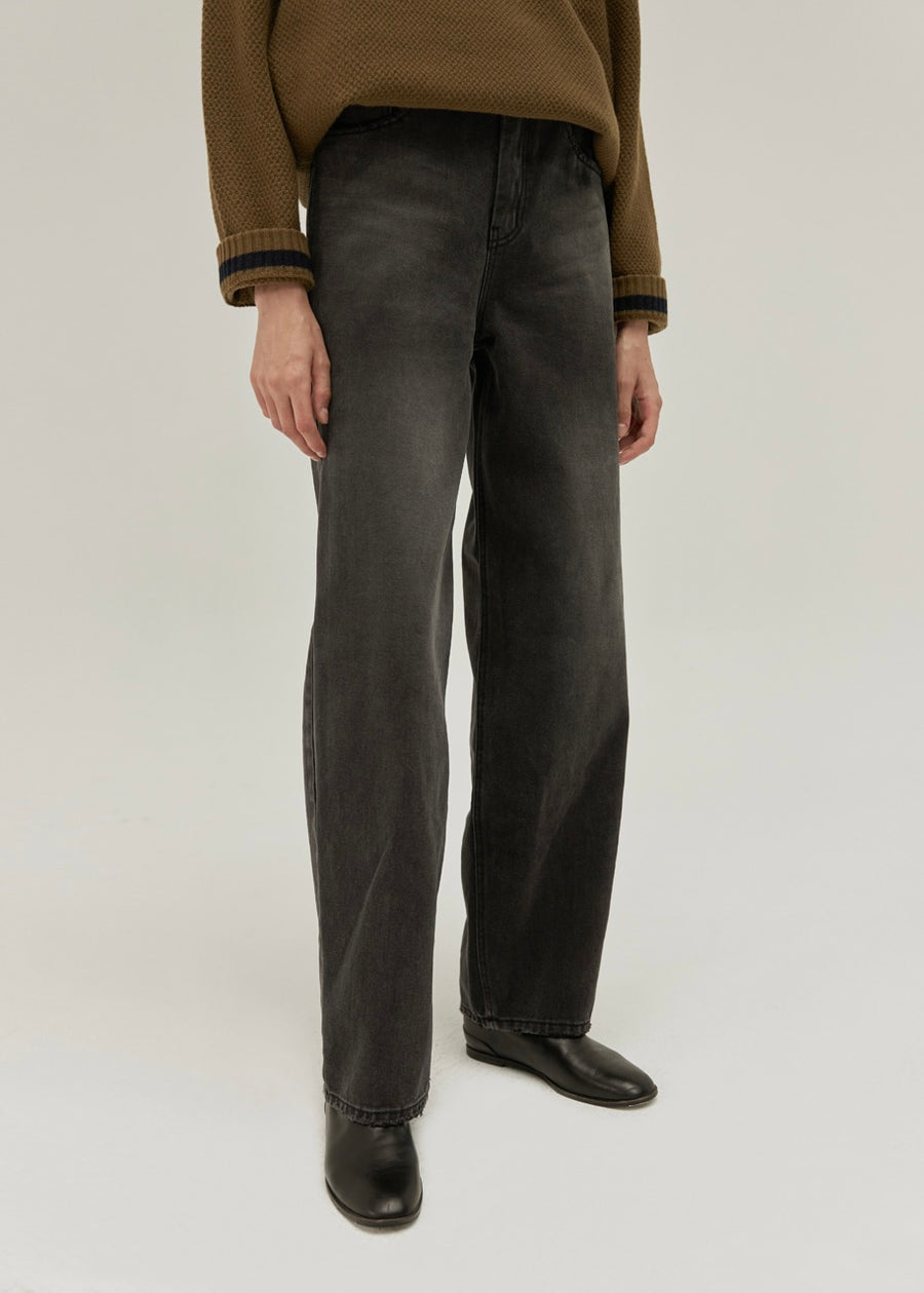 [Moia] Black Denim -Black