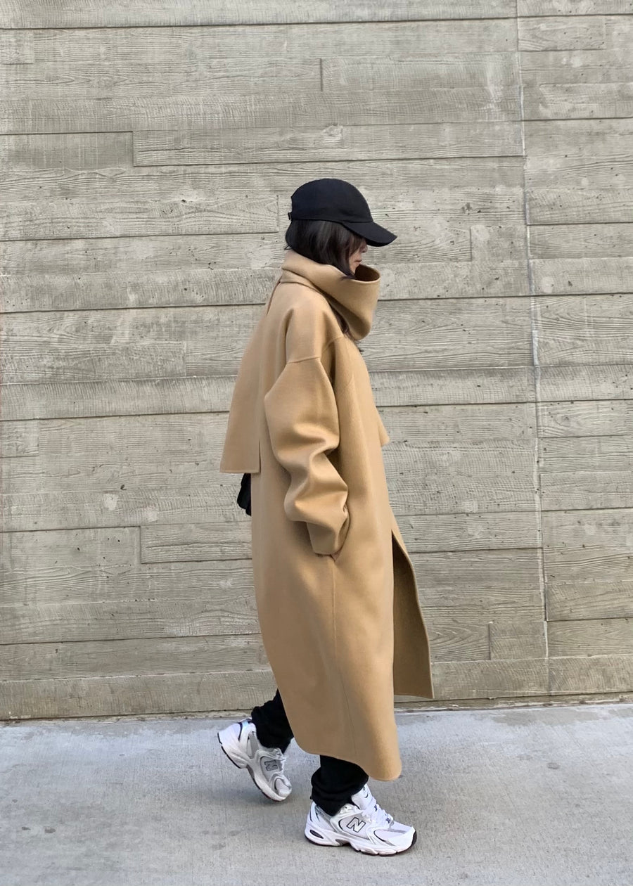 MAYFAIR WOOL COAT &  MUFFLER |  LEHA