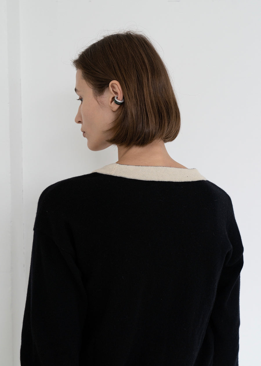 Two-tone Cardigan | LEHA