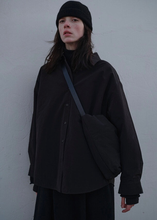 [MOIA] Wholegarment turtleneck -black
