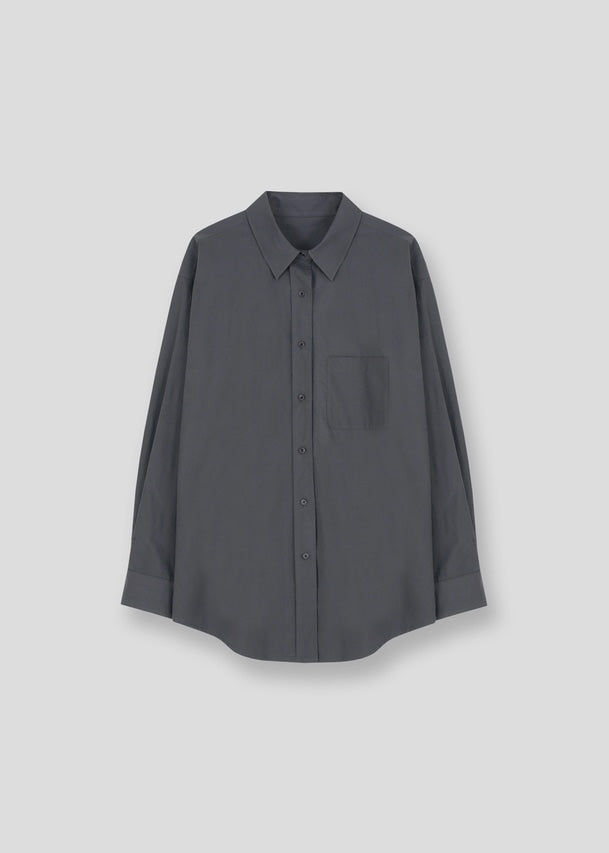 Box shirt (Grayish Blue)