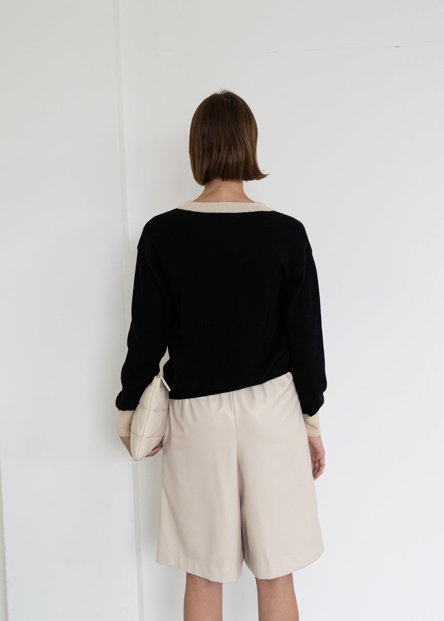 Two-tone Cardigan | LEHA