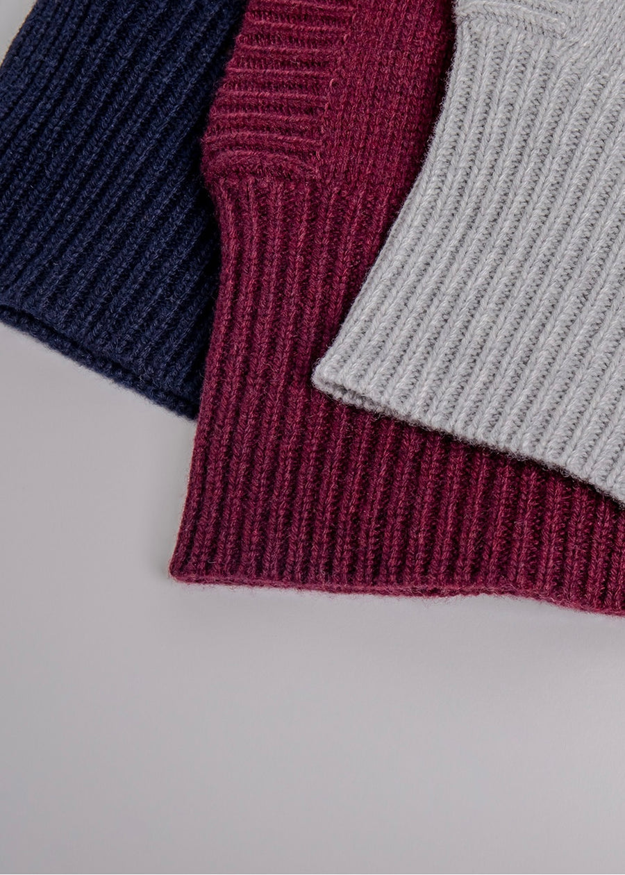 Recycling Cashmere Balaclava (Burgandy)