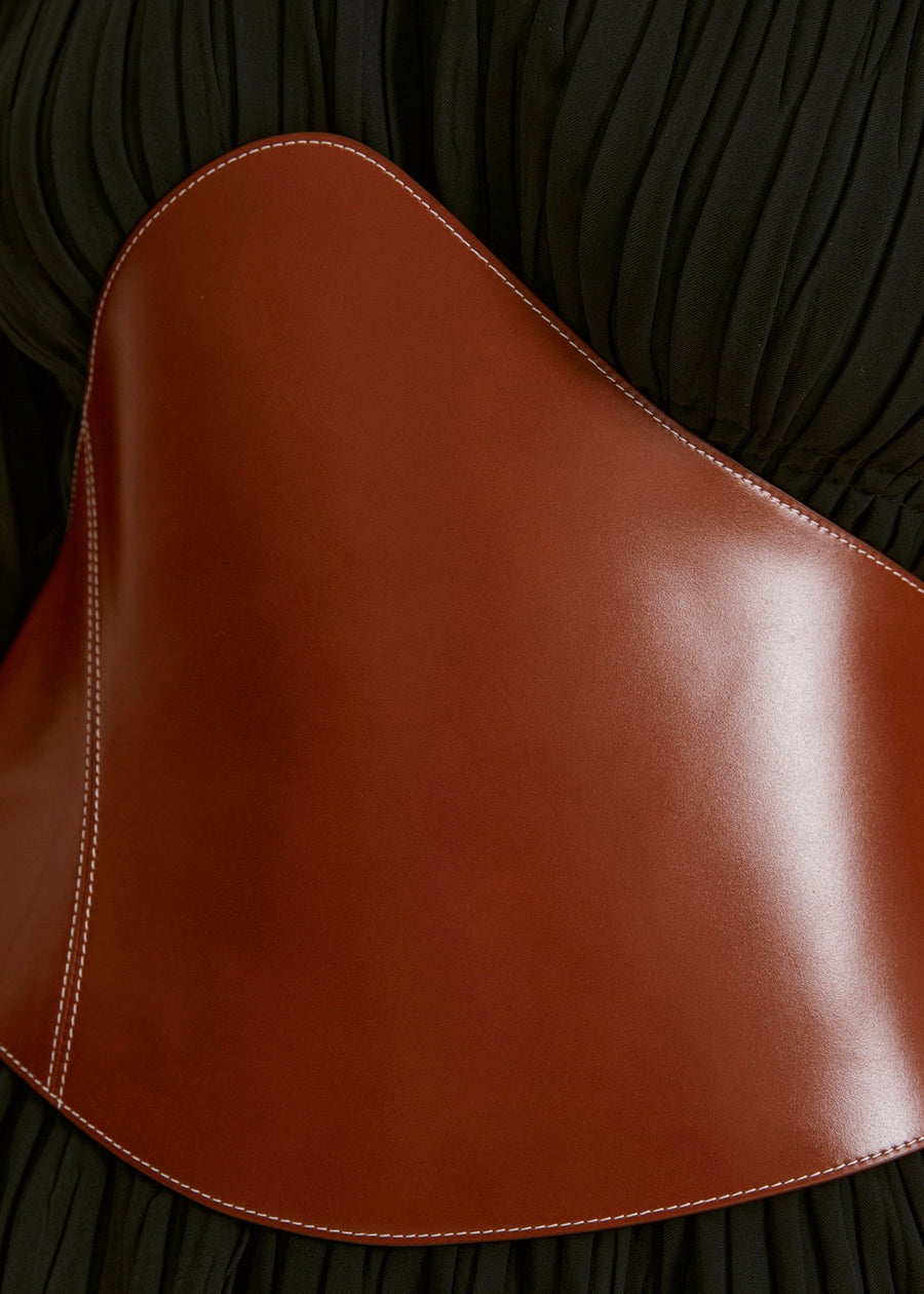 TEXTURED TURTLENECK DRESS  | RECTO