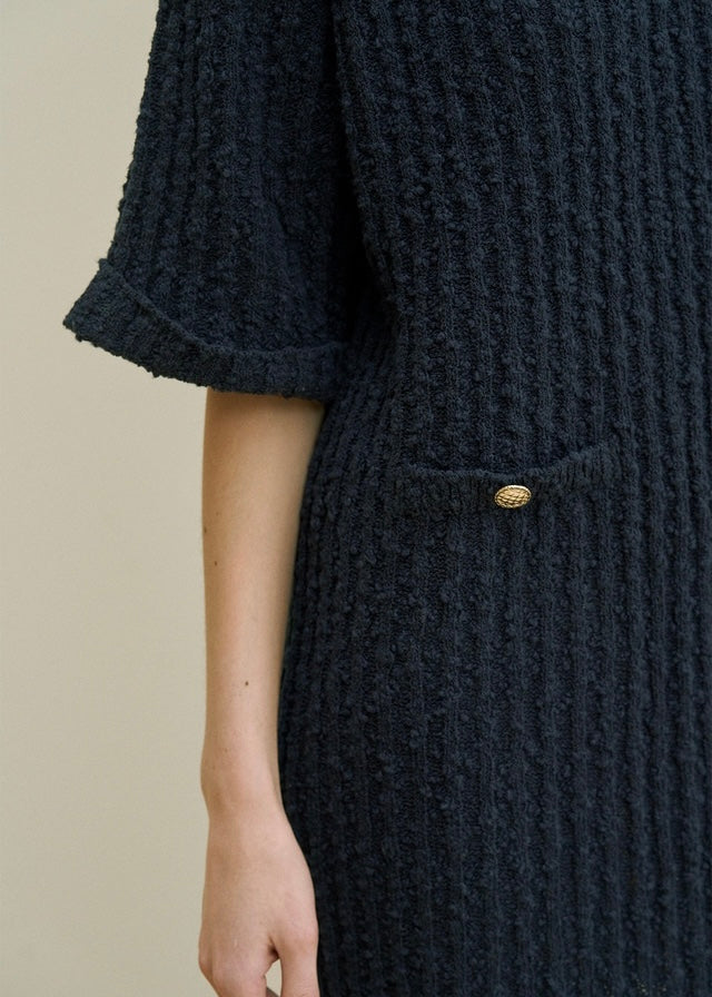 Bella knit dress (Navy)