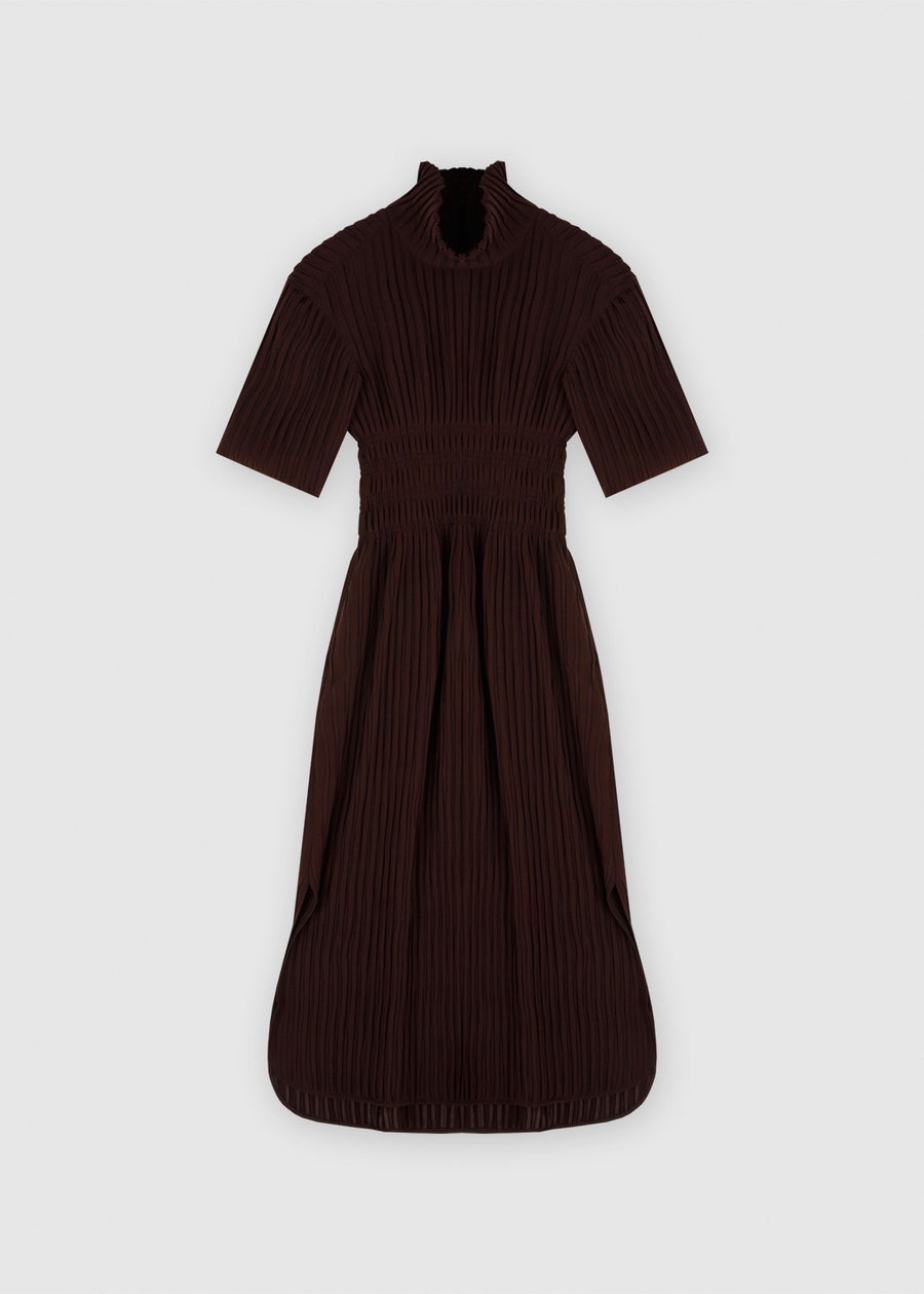 TEXTURED TURTLENECK DRESS  | RECTO