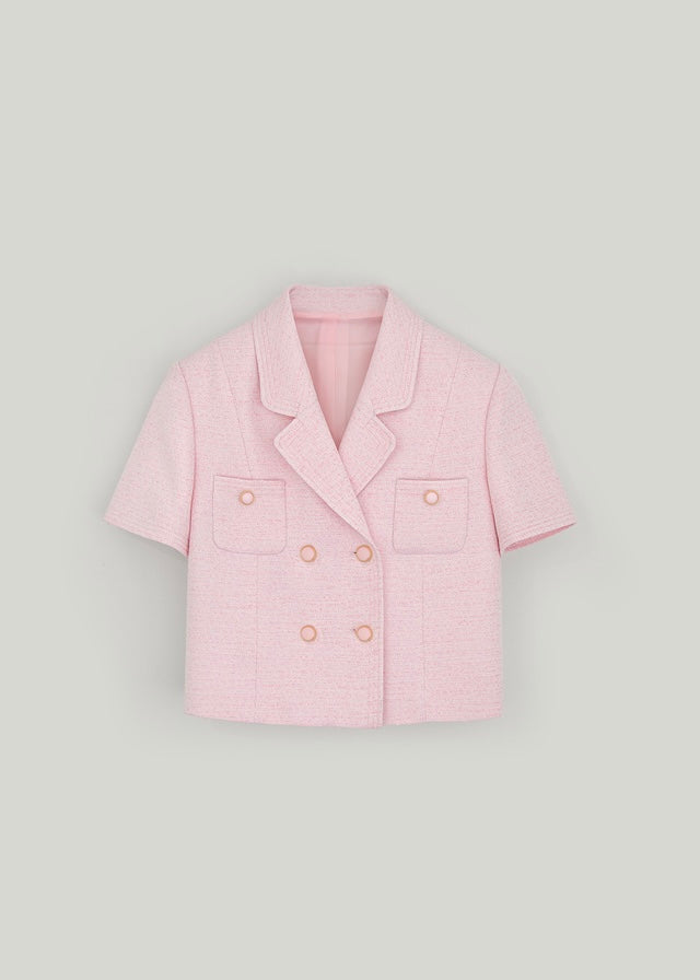 Numero 130: Diana Tweed Jacket  (Blossom Pink)