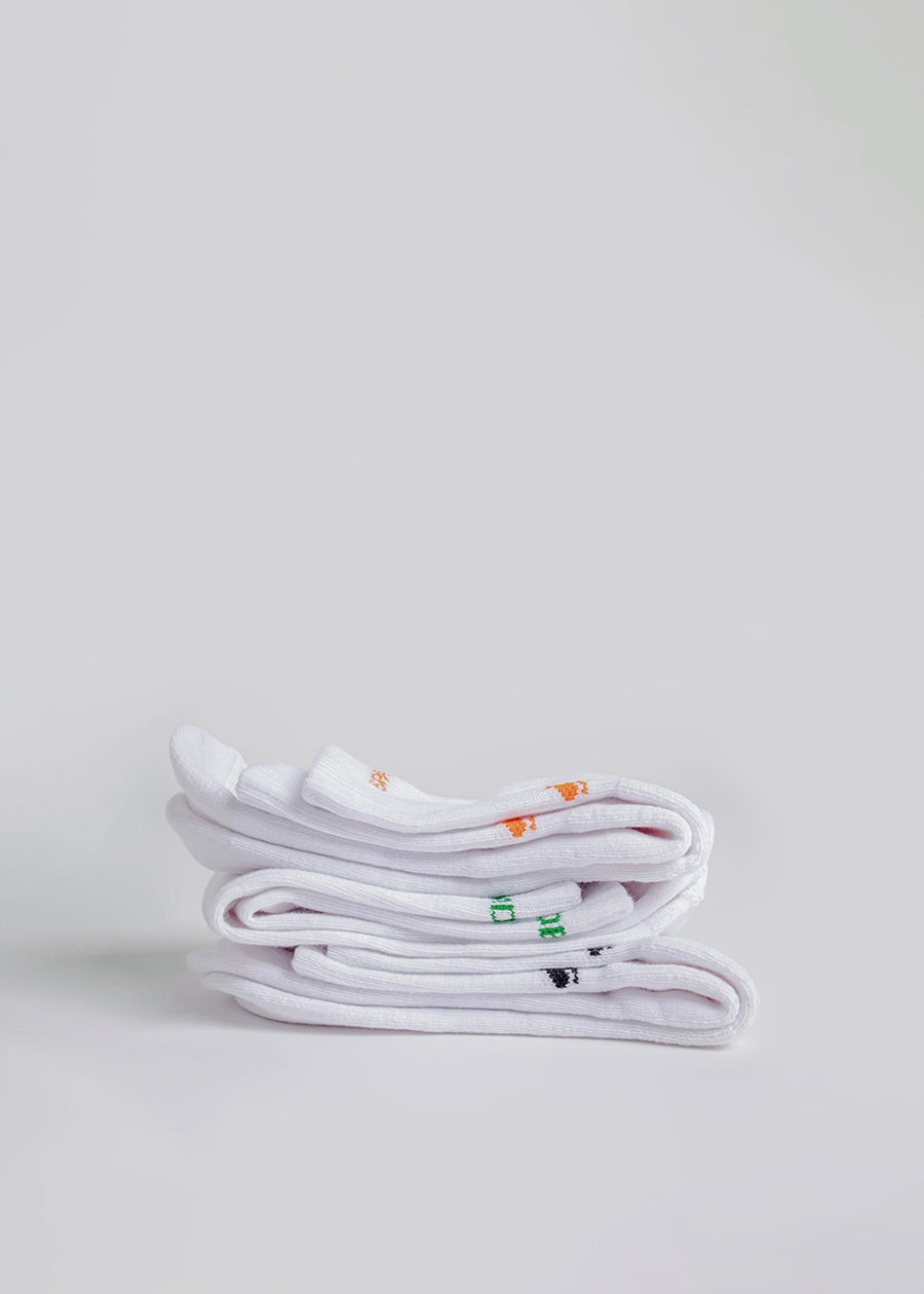 Basic Logo Socks (White/Black)