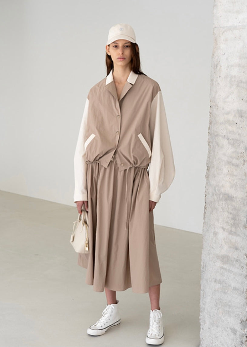 [Re-stock] Emma nylon Jacket (Beige)
