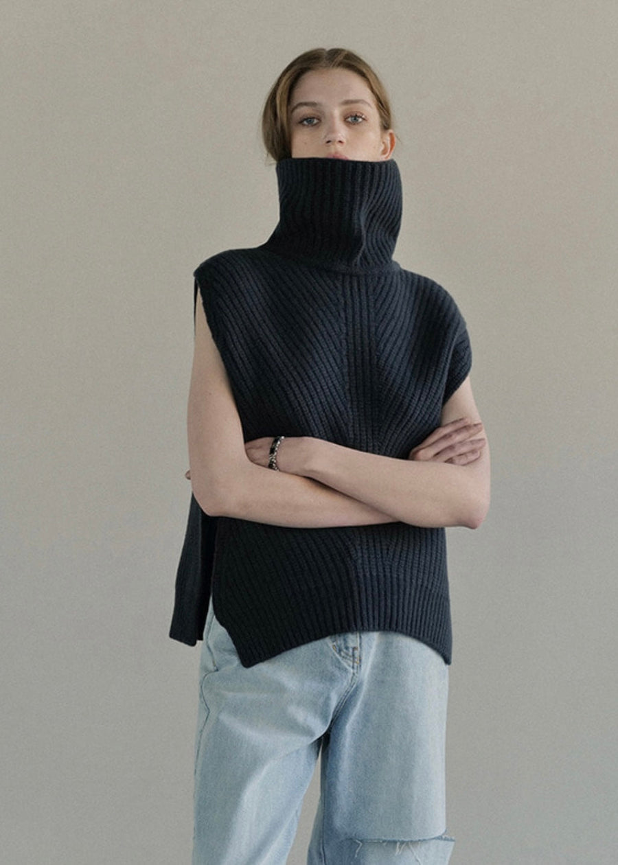 [LEHA] ACTON KNIT VEST -3 COLORS